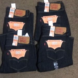 Men’s Levi’s 501 sizes 36x32 and 30x30 Button Fly